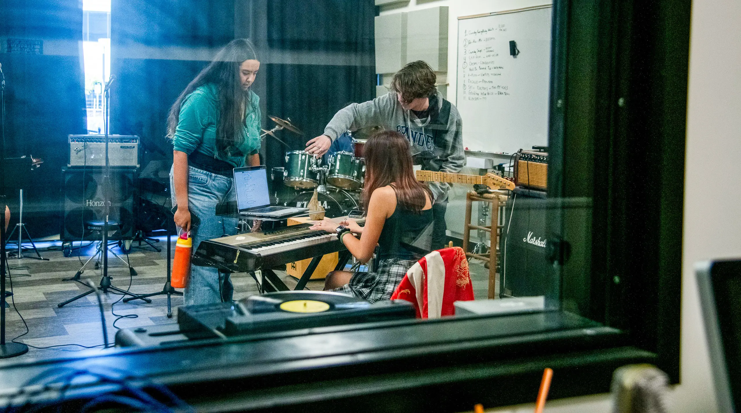 Band of Students Working Together to Create Music