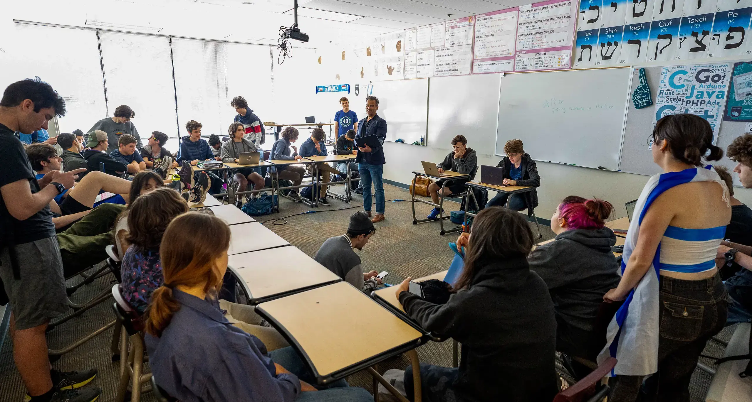 Students Attending Lecture in Class
