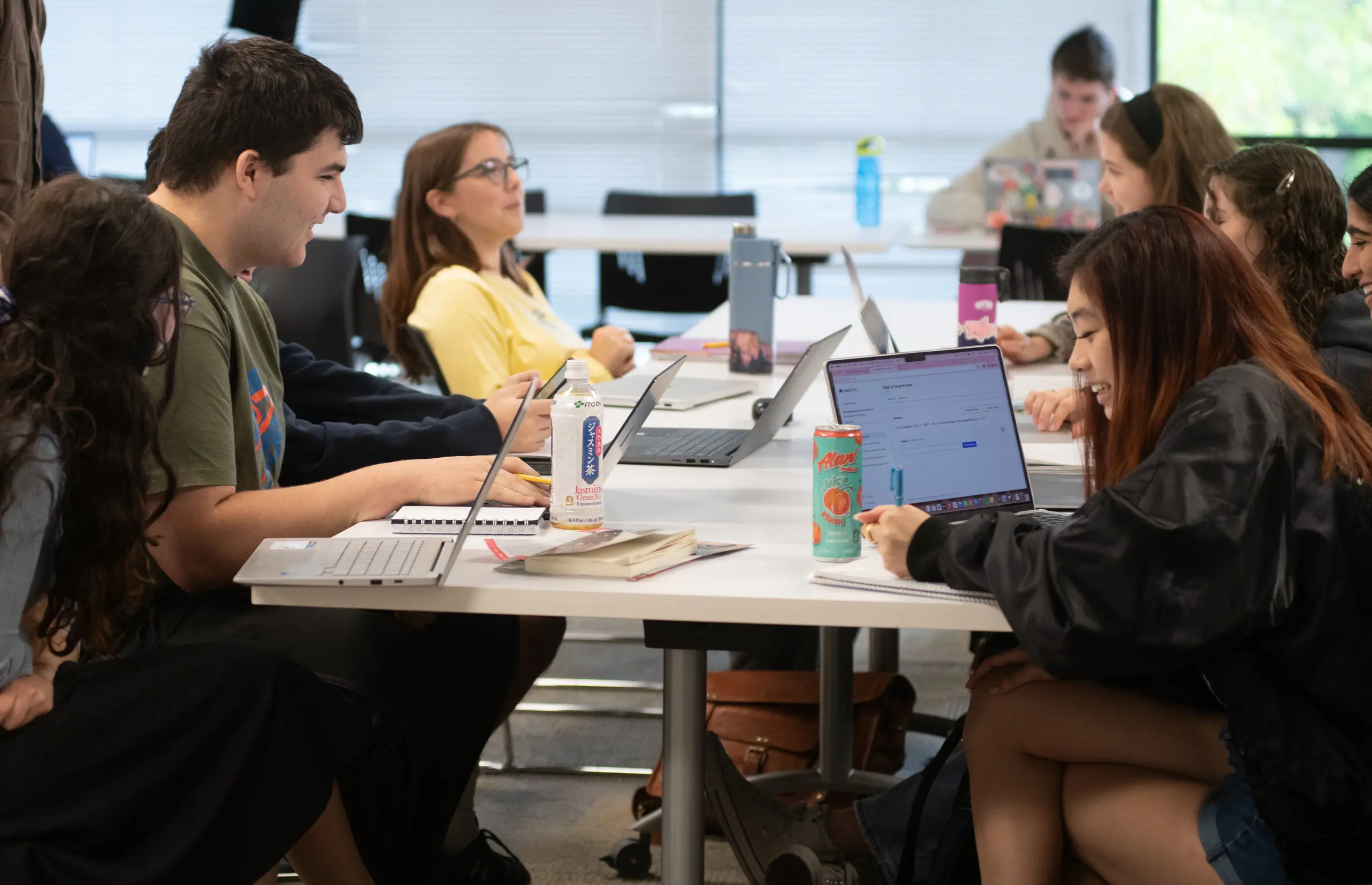 Students Doing Classwork on Laptops