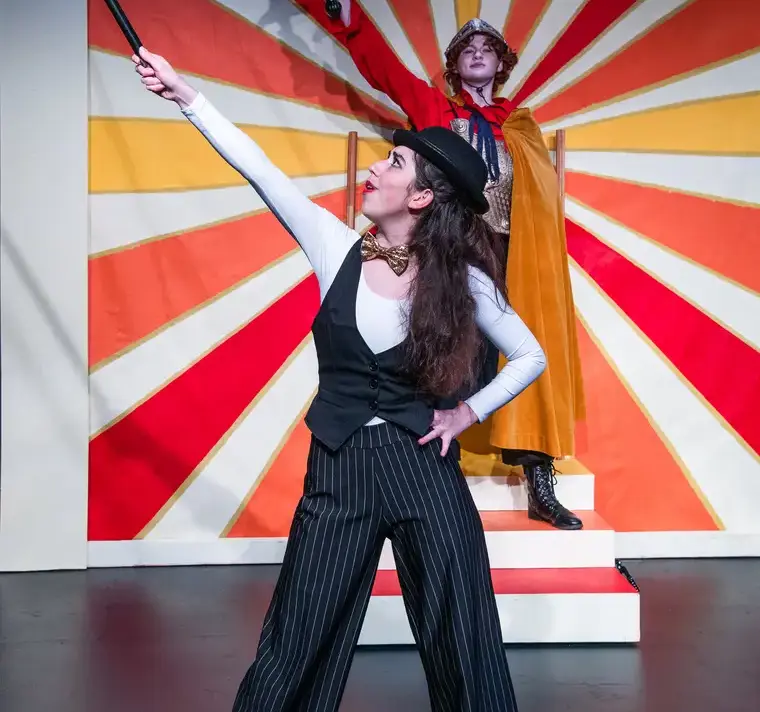 Students Performing in Play